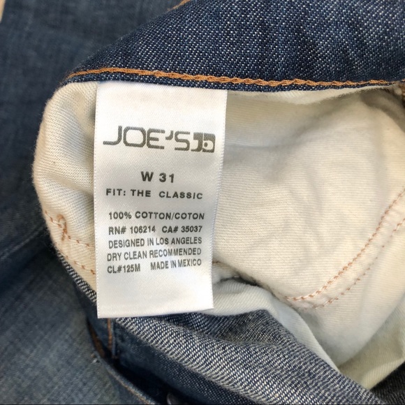 Joe’s Jeans The Classic Fit Jeans Size 31x33 - Picture 2 of 7